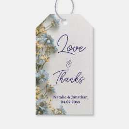 Etiqueta Para Presente Agradecimento de Casamento Floral Moderno