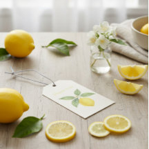 Agradecimento de Limão em Aquarela 