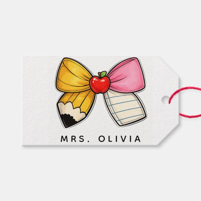 Etiqueta Para Presente Agradecimento Personalizado para Professores | Pro (Frente (horizontal))