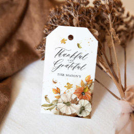 Etiqueta Para Presente Agradecimentos e Gratos Tags de Favor de Ação de G