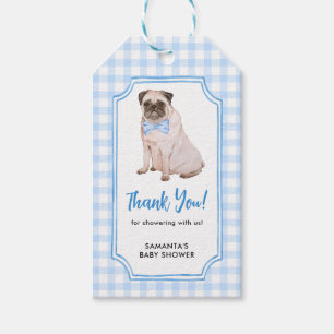 Etiqueta Para Presente Agradeço pelo Chá de Bebê do Menino Cachorro Xadre