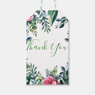 Etiqueta Para Presente Água de Floral Botânica Vintage Folhas Florais Fav