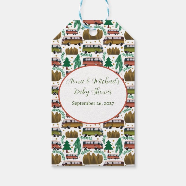 Etiqueta Para Presente Aguardam: Chá de fraldas Neutro de Camper (Frente)