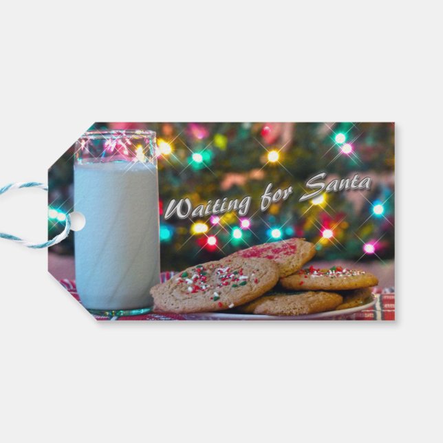 Etiqueta Para Presente Aguardando Papais noeis (Verso Horizontal)