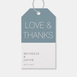 Etiqueta Para Presente Airy Pastel Teal | Marca De Presente De Casamento