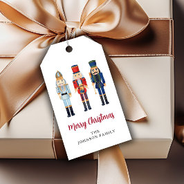 Etiqueta Para Presente Alegre Natal Personalizado Quebra-Nozes Fofo