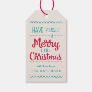 Etiqueta Para Presente Alegre poucos Tag personalizados Natal do presente