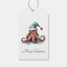 Etiqueta Para Presente Alegria de Natal de Octopus, personalizada