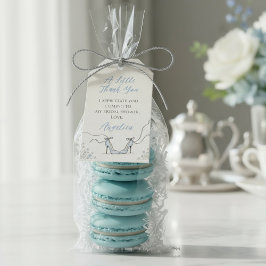 Etiqueta Para Presente Algo Azul Pó Azul Salto Bridal Shower