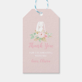 Etiqueta Para Presente Algum Coelhinho é Um Primeiro Aniversário Floral O
