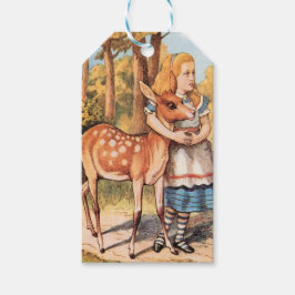 Etiqueta Para Presente Alice no País das Maravilhas e a Fawn