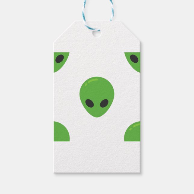 Etiqueta Para Presente aliens emoji (Frente)