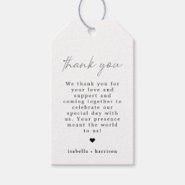 Etiqueta Para Presente ALINA Elegante Minimalista Moderno Obrigado