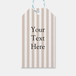 Etiqueta Para Presente Almond & White Stripes 