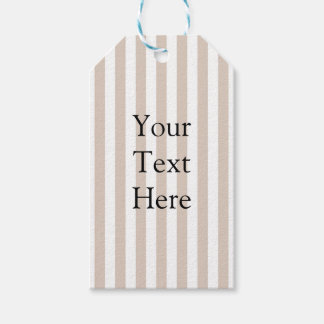 Etiqueta Para Presente Almond & White Stripes 