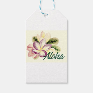Etiqueta Para Presente Aloha Plumeria