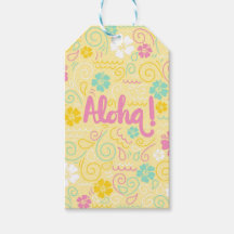 Aloha Tropical – Favor de festa floral pastel para