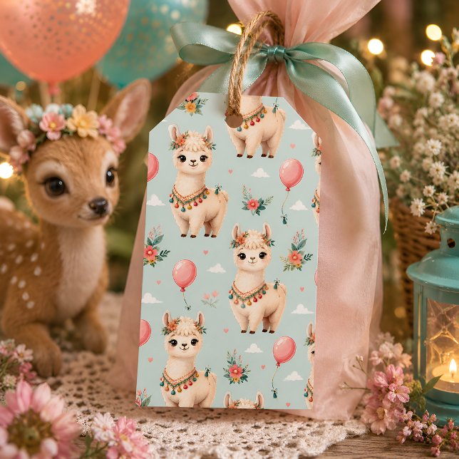 Etiqueta Para Presente Alpaca Kawaii (Criador carregado)
