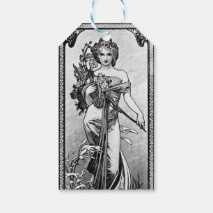 Etiqueta Para Presente Alphonse Mucha Broken Blossoms