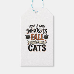 Etiqueta Para Presente Amante de Gato de Outono Camisa Vintage de Hallowe