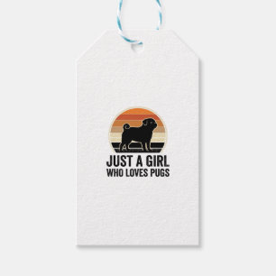 Etiqueta Para Presente Amante De Pug Vintage Apenas Uma Camisa De Cachorr