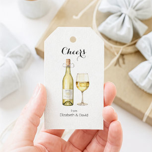 Etiqueta Para Presente Amante de Vinho Branco Brinda a Você