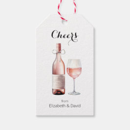 Etiqueta Para Presente Amante de Vinho Rosé Brinda a Você