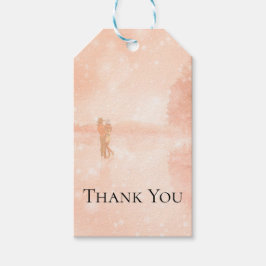 Etiqueta Para Presente Amantes em lagoa congelada