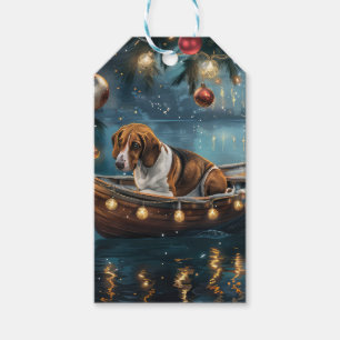 Etiqueta Para Presente American English Foxhound Christmas Fesyage Voyage