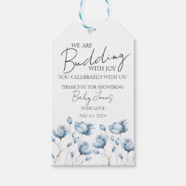 Etiqueta Para Presente Amizade com Joy Blue Baby Boy Chá Tag