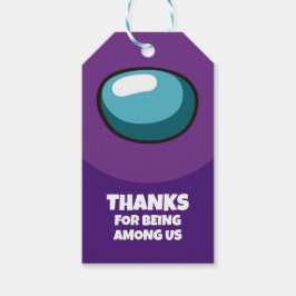 Etiqueta Para Presente Among Stars Favor Tag for Birthday Party Impostor