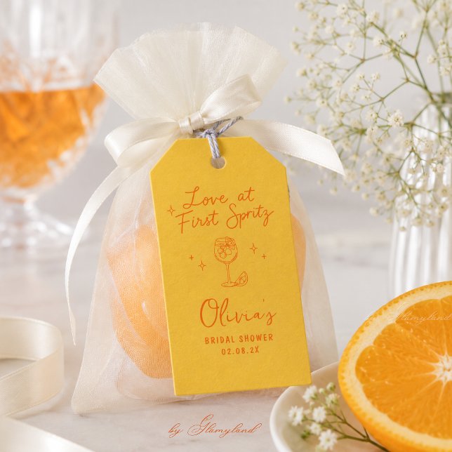 Etiqueta Para Presente Amor à Primeira Spritz (Criador carregado)