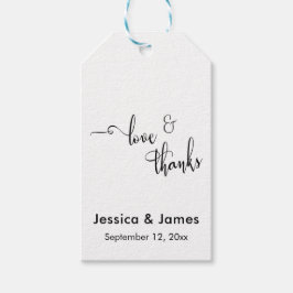 Etiqueta Para Presente Amor & Agradecimento Casamento Personalizado