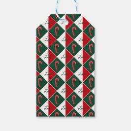Etiqueta Para Presente Amor e Bengalas de Natal