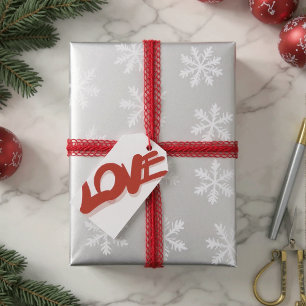 Etiqueta Para Presente amor em letras modernas