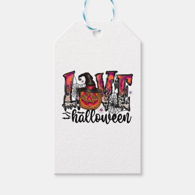 Etiqueta Para Presente amor Halloween (Frente)
