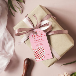 Etiqueta Para Presente Amor no Ar Chá de Noiva do Dia dos Namorados Obrig