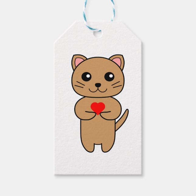 Etiqueta Para Presente Amor Purrfeito (Frente)