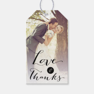 Etiqueta Para Presente Amor & Tag do presente de casamento da caligrafia