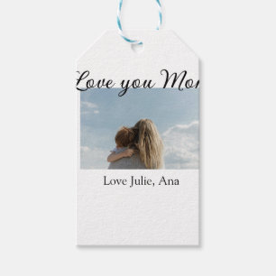 Etiqueta Para Presente amor você mãe dia das mães adicionar foto nome sim