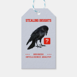 Etiqueta Para Presente Analista de Inteligência de Negócios da Crow