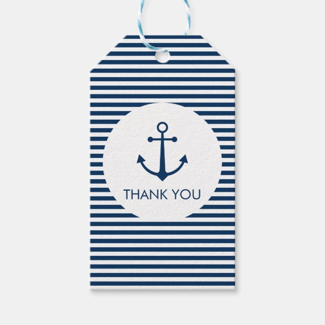 Etiqueta Para Presente Anchor obrigado (Frente)