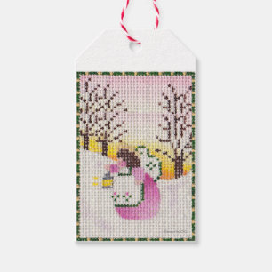 Etiqueta Para Presente Angel na etiqueta de presente na floresta