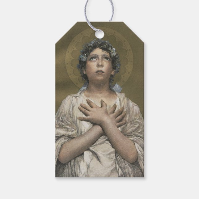 Etiqueta Para Presente Angel Natal (Frente)