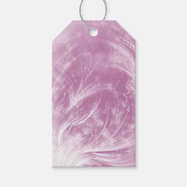 Etiqueta Para Presente Ângulos de Grelha - Perigo Roxo (Frente)
