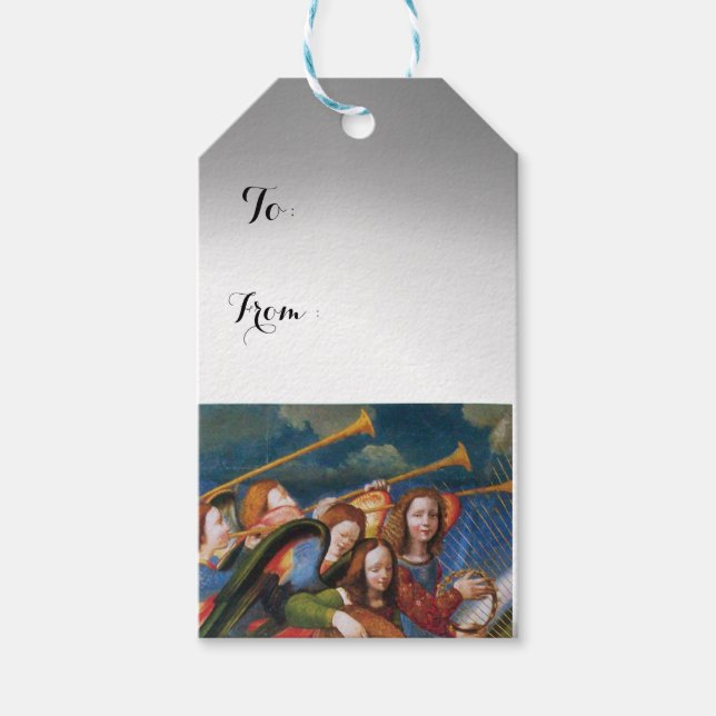 ETIQUETA PARA PRESENTE ÂNGULOS DE NATAL MUSICAL (Frente)