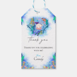 Etiqueta Para Presente Animais Do Mar Do Oceano Cinto Agradeço As Etiquet