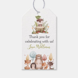 Etiqueta Para Presente Animais Florestais