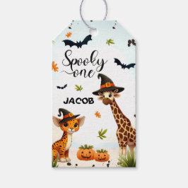 Etiqueta Para Presente Animais Safari do Jungle do Halloween Aniversário