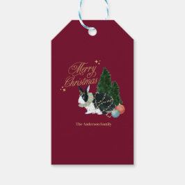 Etiqueta Para Presente animal fofo Papai Noel